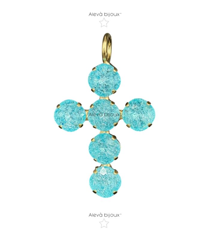Ciondolo Croce Baby Princess Sparkle