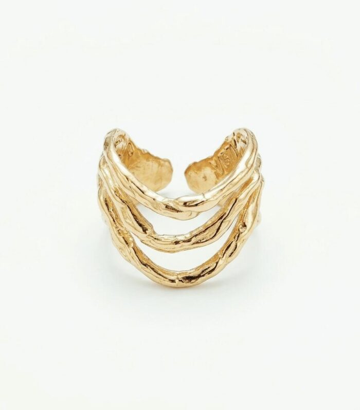 Anello Wave 3 Onde