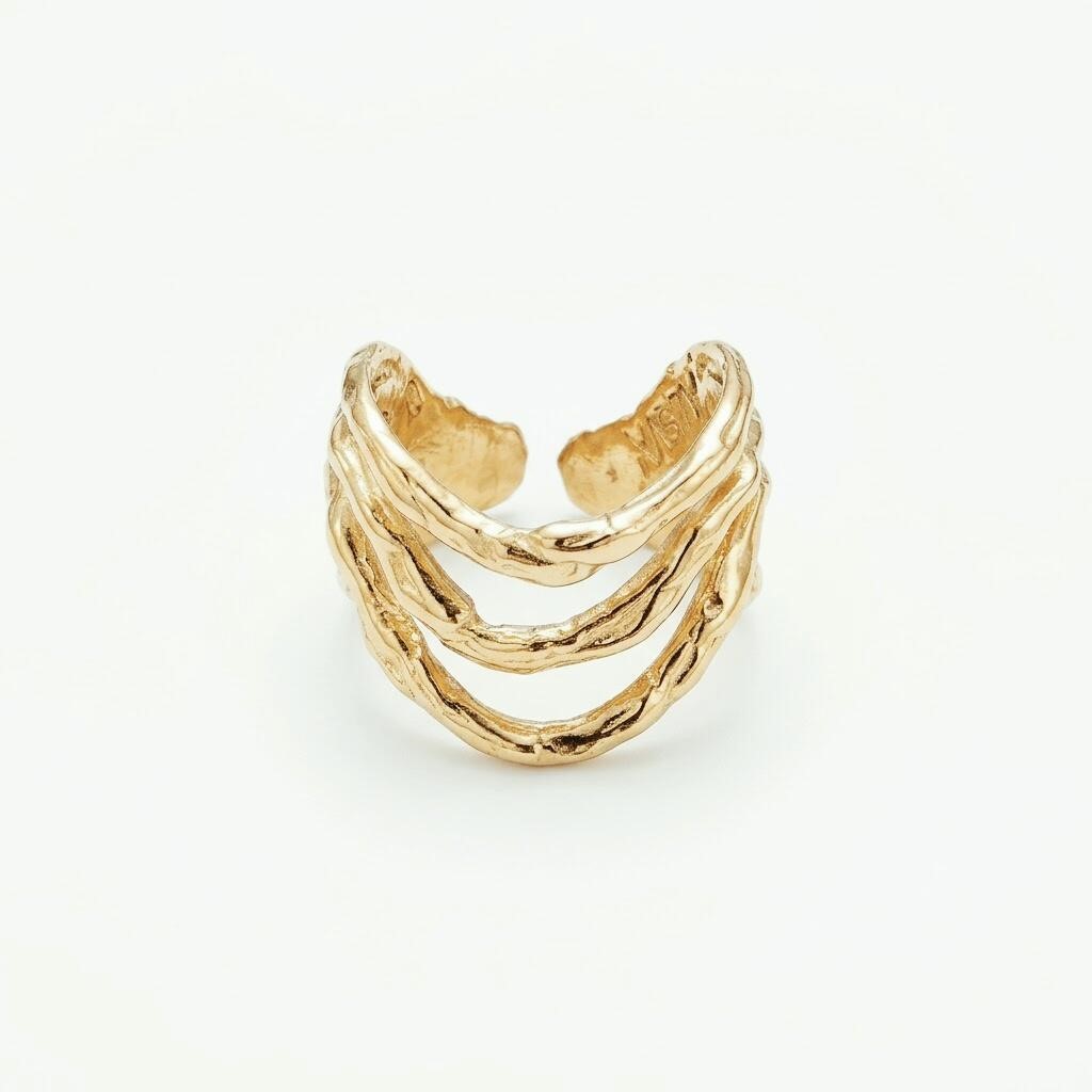 Anello Wave 3 Onde
