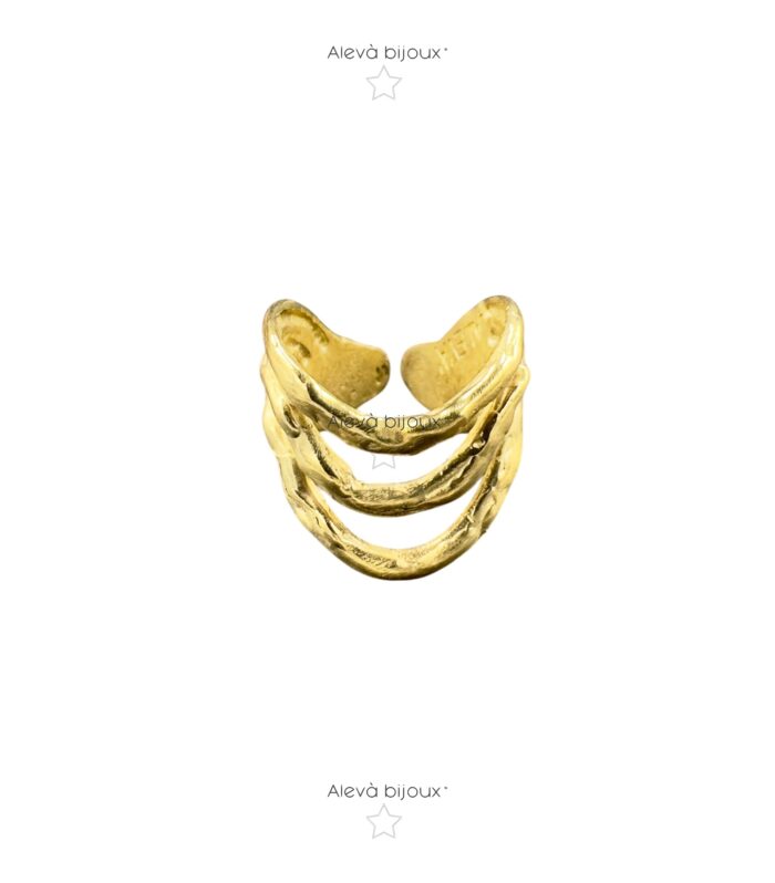 Anello Wave 3 Onde