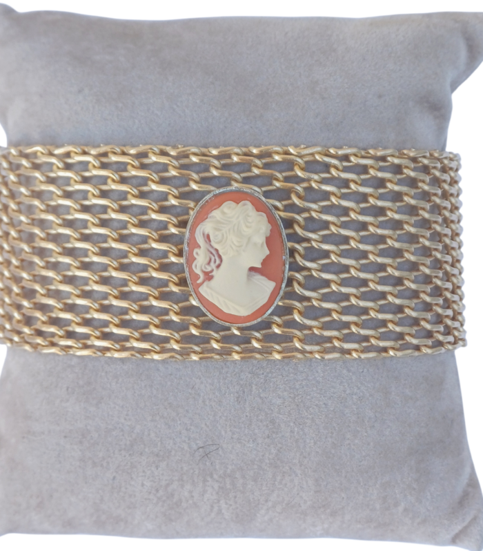 Bracciale Milano con Cammeo Corniola