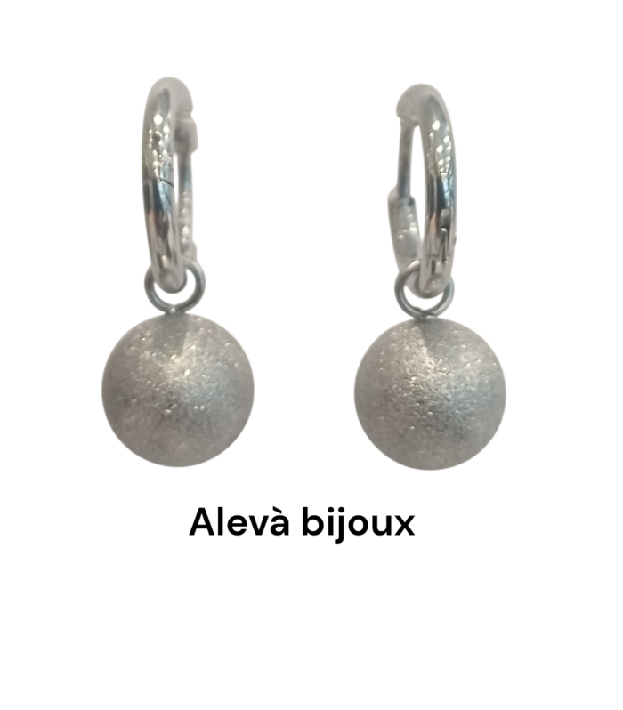 Orecchini SILVIA modello Cherry argento