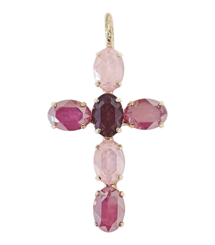 Ciondolo Croce Iris Melange