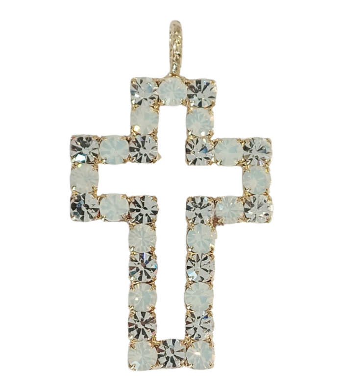 Ciondolo Croce Alba Crystal - Opale